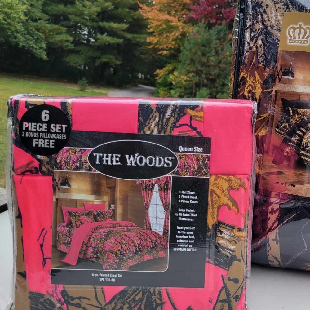Regal Comfort The Woods Pink Camo Sheet Set Queen Size Microfiber Bedding Sleep